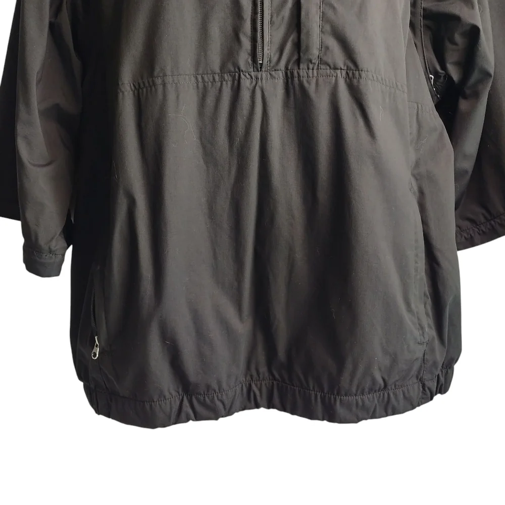 Walter Hagen Golf Jacket Men's Black Half Zip Removable Sleeve Size Large